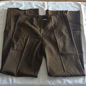 Theory - Linen Viscose Spandex Brown Pants